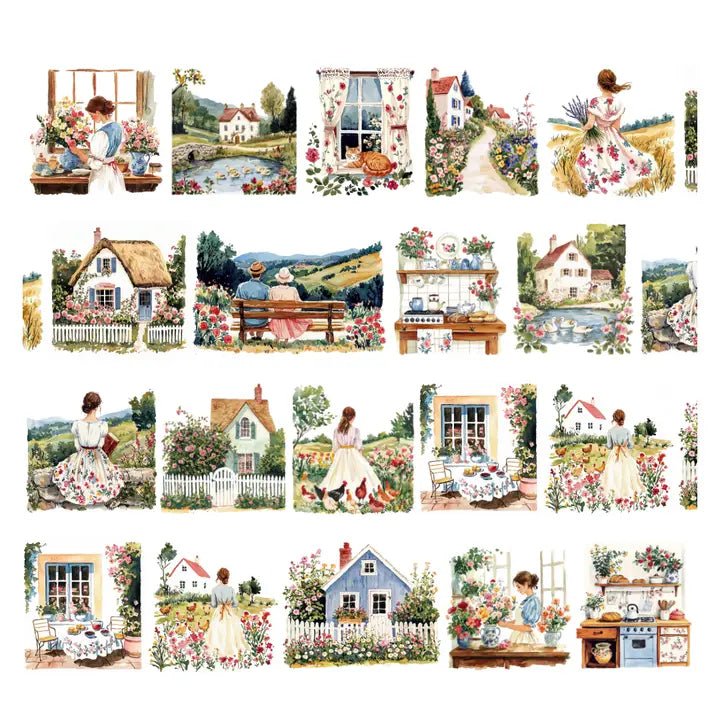 Pre cut Pet Tape - Penpaling Paula - Country Bloom - 2 - Penpaling Paula - Tidformera