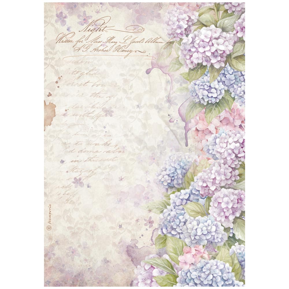 Rice Paper A4 - Quiet Days - 6 - pack - 7 - Stamperia - Tidformera