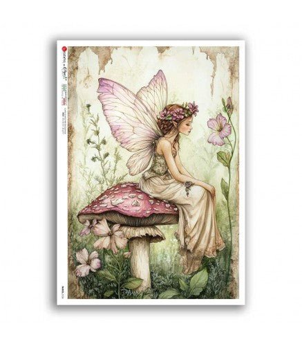 Rice Paper Decoupage - A5 - Fairies 0126 - 1 - Paper Designs - Tidformera