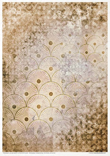 Rice paper set - A4 - Four elements - Fire - 8 - ITD Collection - Tidformera