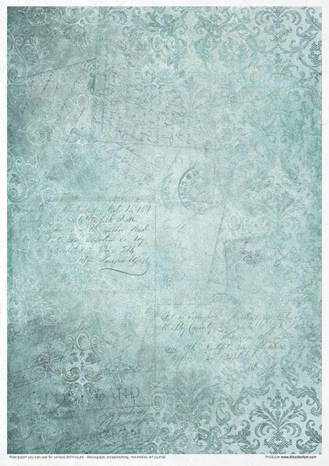 Rice paper set - A4 - Four elements - Water - 12 - ITD Collection - Tidformera