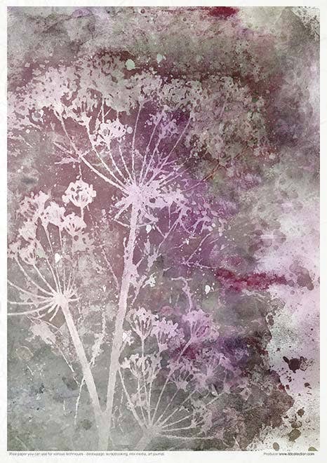 Rice paper set - A4 - Garden of Dreams - 3 - ITD Collection - Tidformera