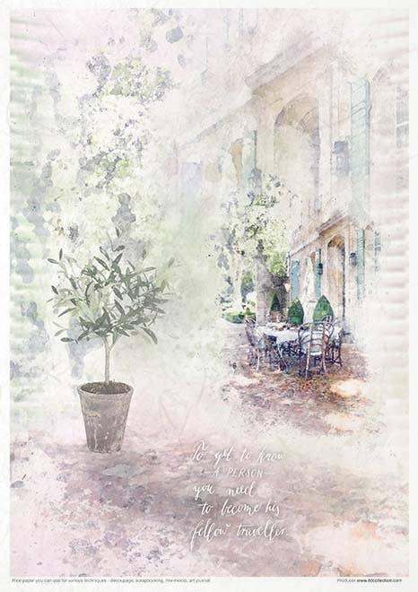 Rice paper set - A4 - Garden of Dreams - 6 - ITD Collection - Tidformera
