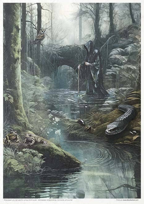 Rice paper set - A4 - Mysterious creatures - 12 - ITD Collection - Tidformera