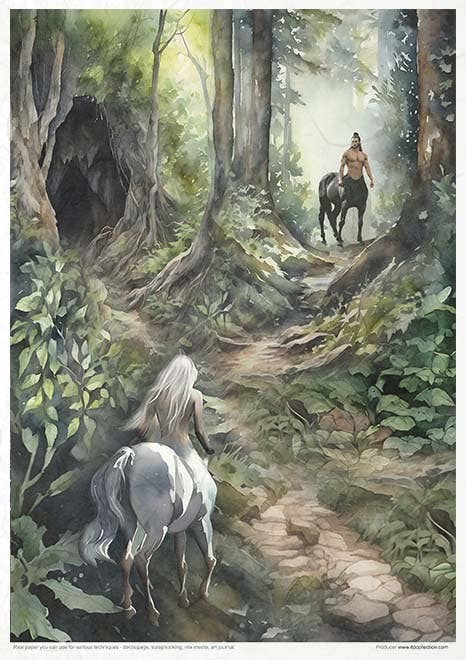 Rice paper set - A4 - Mysterious creatures - 6 - ITD Collection - Tidformera