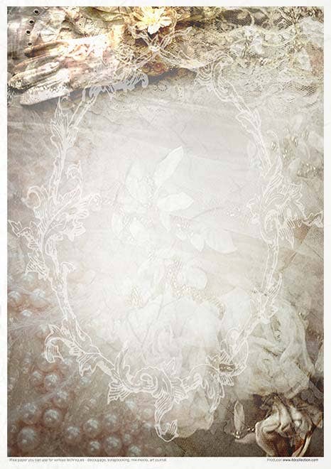 Rice paper set - A4 - Old Diary - 11 - ITD Collection - Tidformera