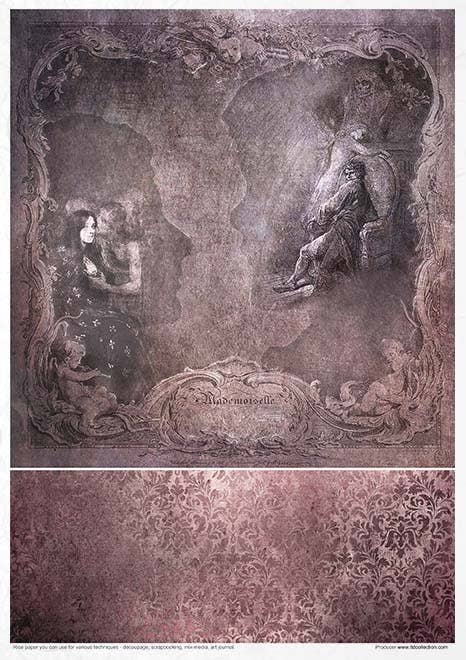 Rice paper set - A4 - Secrets - Gothic Stories - 5 - ITD Collection - Tidformera