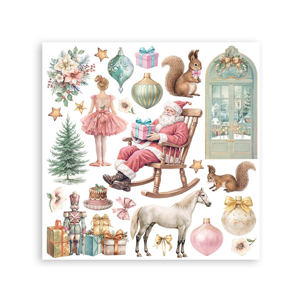 Rub-On Kit 15,5 x 15,5 cm - Winter Magic - 2 - Stamperia - Tidformera