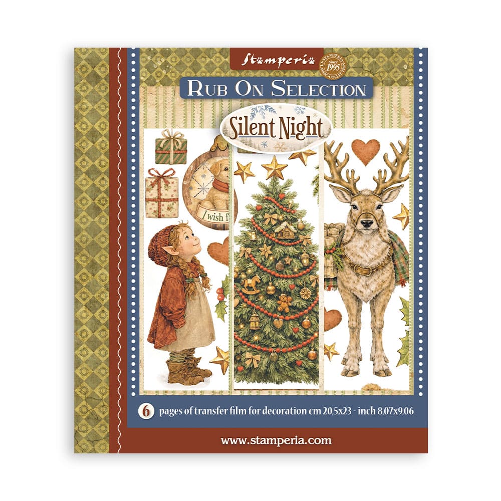 Rub-On Selection 20,5 x 23 cm - Silent Night - 1 - Stamperia - Tidformera