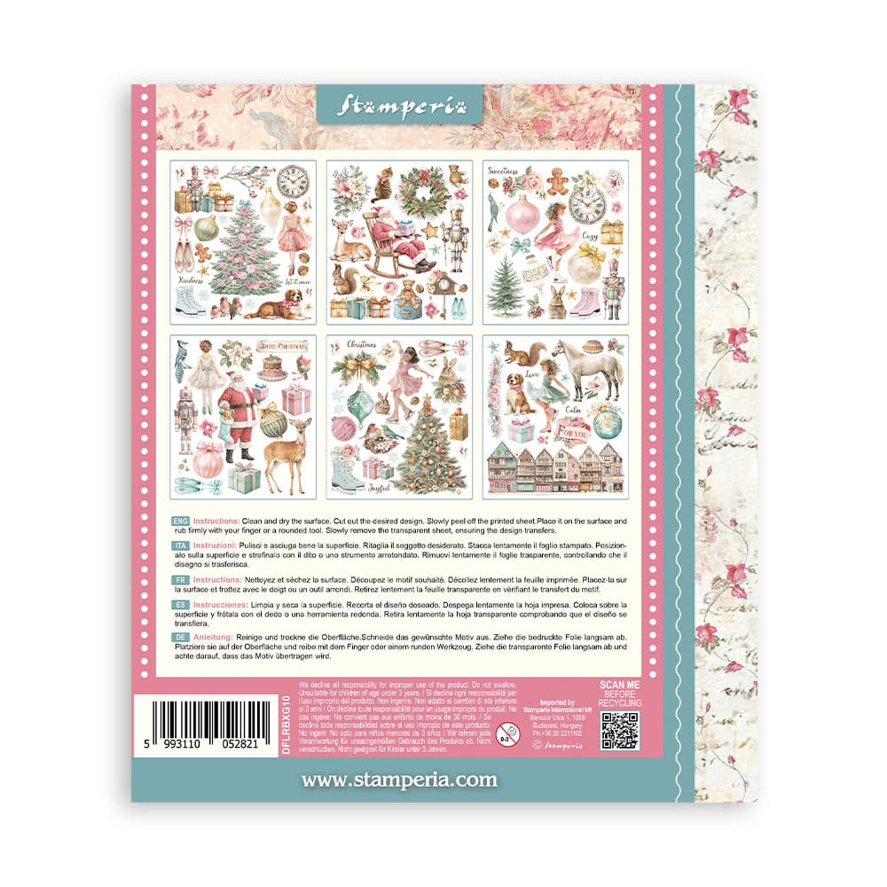 Rub-On Selection 20,5 x 23 cm - Winter Magic - 8 - Stamperia - Tidformera