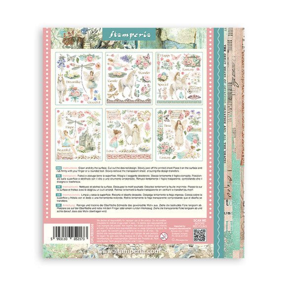 Rub - On Selection 20,5 x 23 cm - Wonderland - 8 - Stamperia - Tidformera