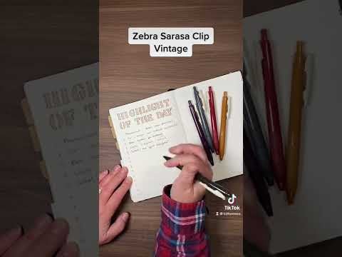 Sarasa Clip Vintage Gelpenna 0.5 mm - Camel yellow - 4 - Zebra - Tidformera