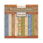 Scrapbookingpapper - Backgrounds - Silent Night - 1 - Stamperia - Tidformera