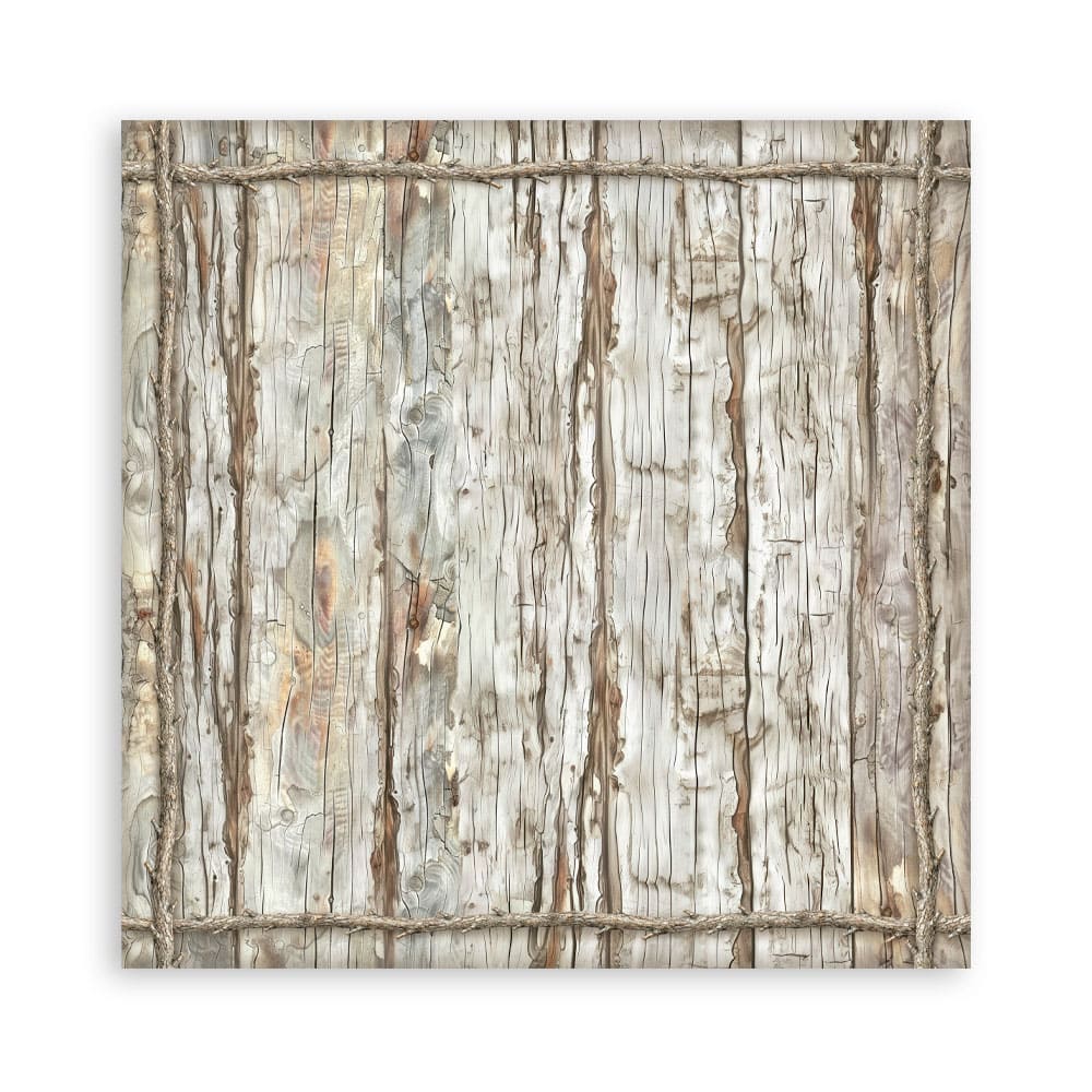 Scrapbookingpapper - Backgrounds - White Christmas - 10 - Stamperia - Tidformera