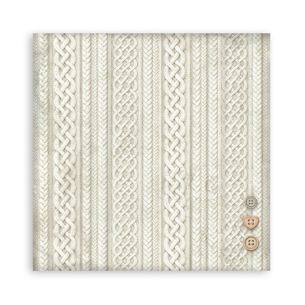 Scrapbookingpapper - Double faced - White Christmas - 8 - Stamperia - Tidformera