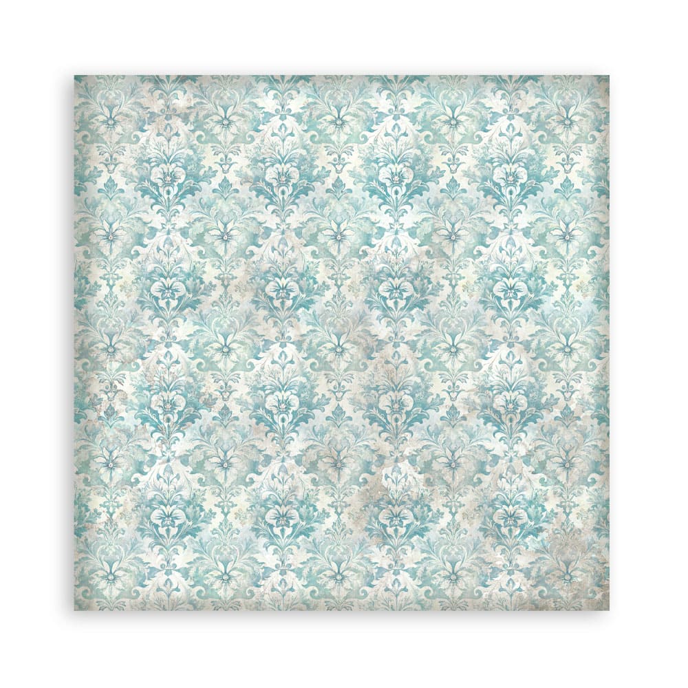 Scrapbookingpapper - Double faced - White Christmas - 32 - Stamperia - Tidformera