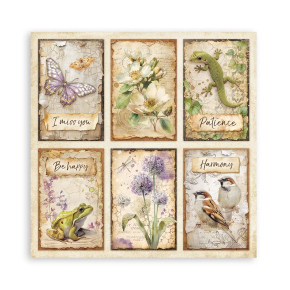 Scrapbookingpapper - Maxi Pad - All Around - 21 - Stamperia - Tidformera