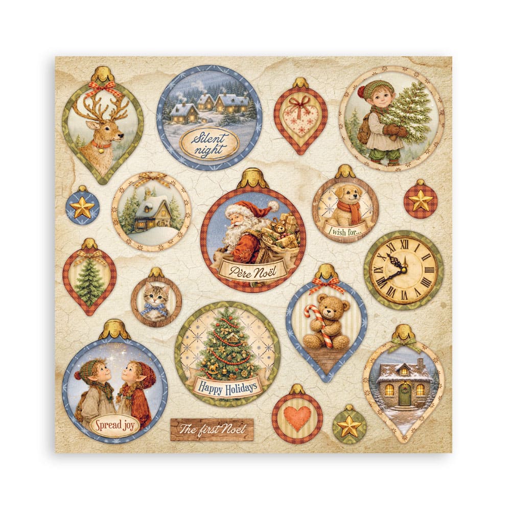 Scrapbookingpapper - Maxi Pad - Silent Night - 4 - Stamperia - Tidformera