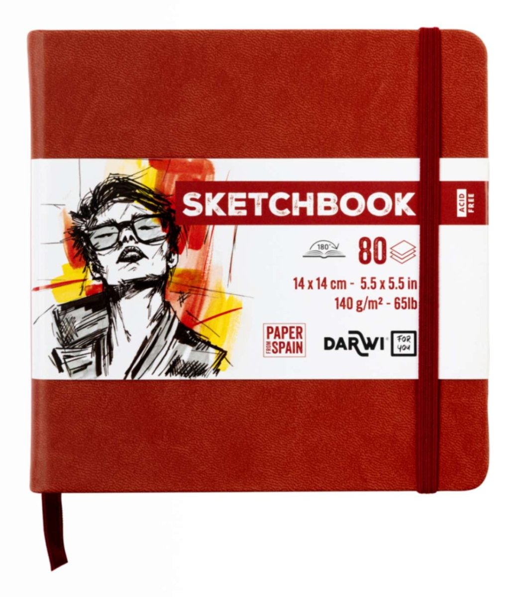 Sketchbook 14 x 14 - Terracotta - 1 - Darwi - Tidformera