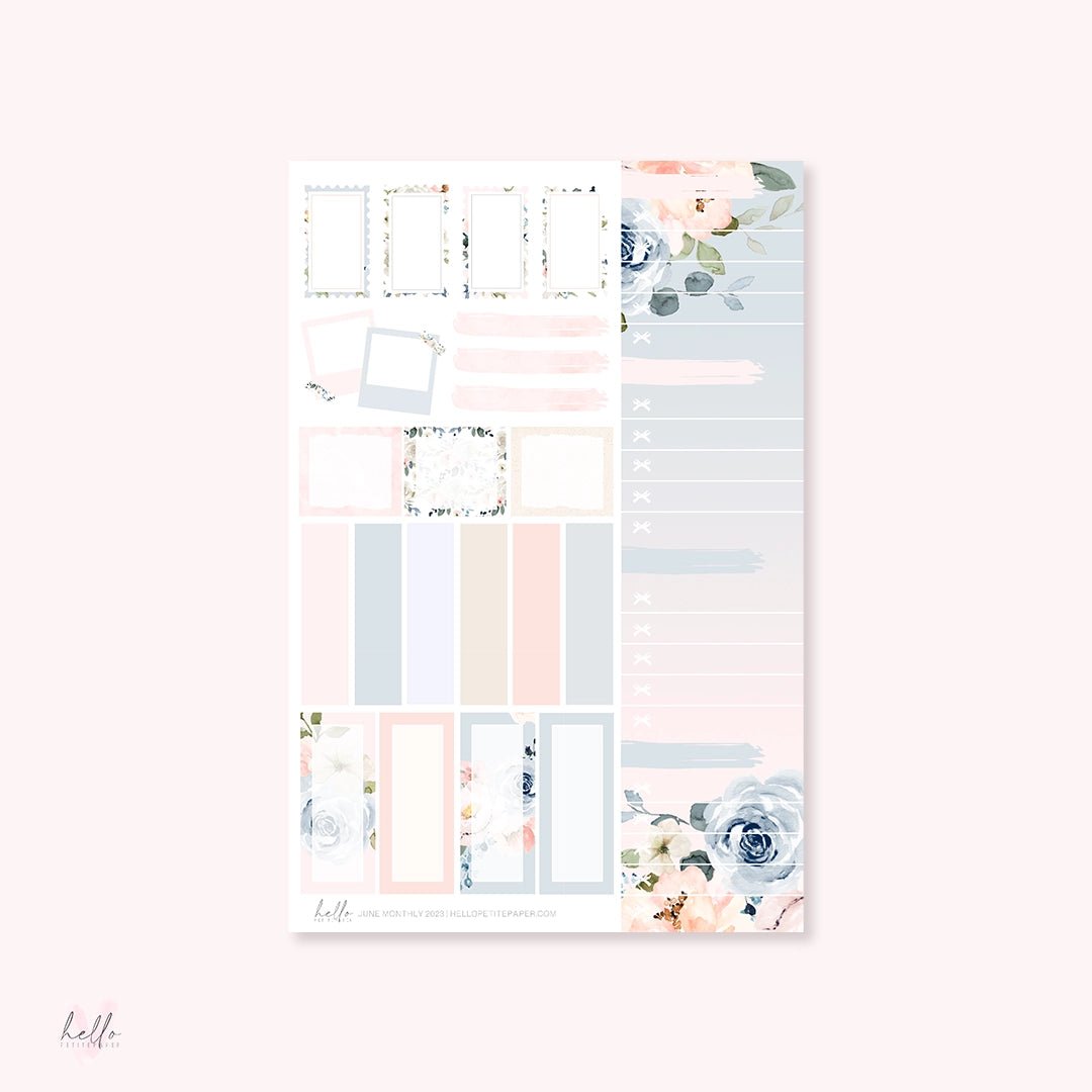 Sticker Kit Monthly - June - 3 - Hello Petite Paper - Tidformera