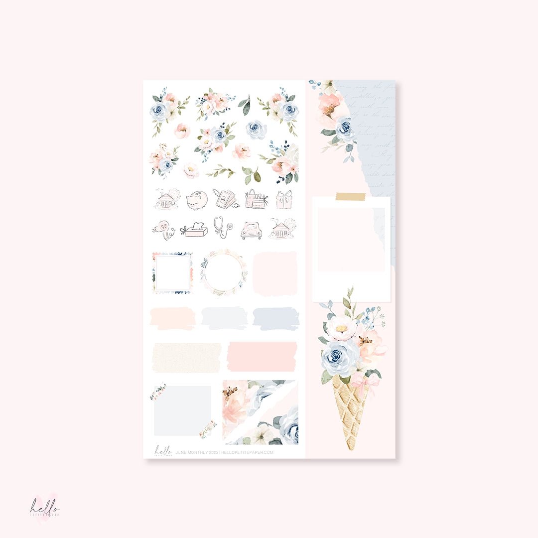 Sticker Kit Monthly - June - 4 - Hello Petite Paper - Tidformera