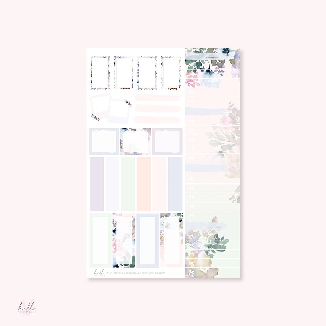 Sticker Kit Monthly - May - 3 - Hello Petite Paper - Tidformera
