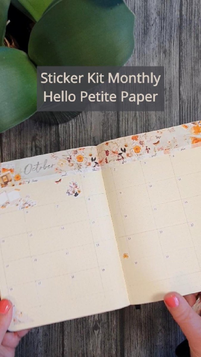 Sticker Kit Monthly - October - 5 - Hello Petite Paper - Tidformera