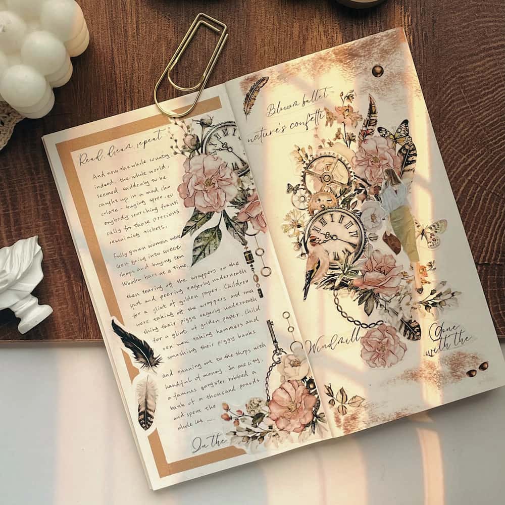 Sticker Pet Tape - Pre - cut - Floral Chronicles - 65 mm - 3 - Washi Tape Shop - Tidformera