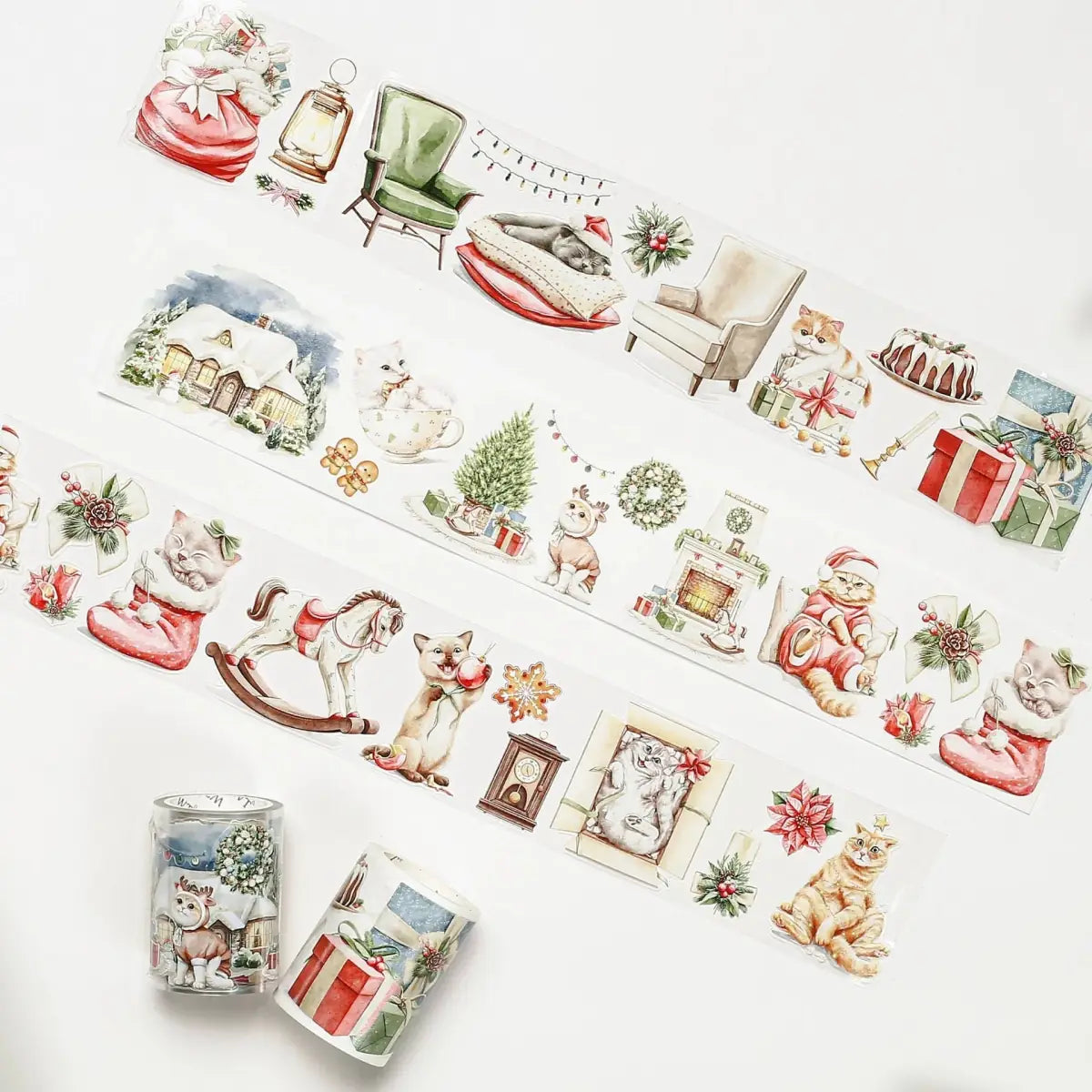Sticker Pet Tape - Pre - cut - Frozen Paws - 60 mm - 7 - Washi Tape Shop - Tidformera
