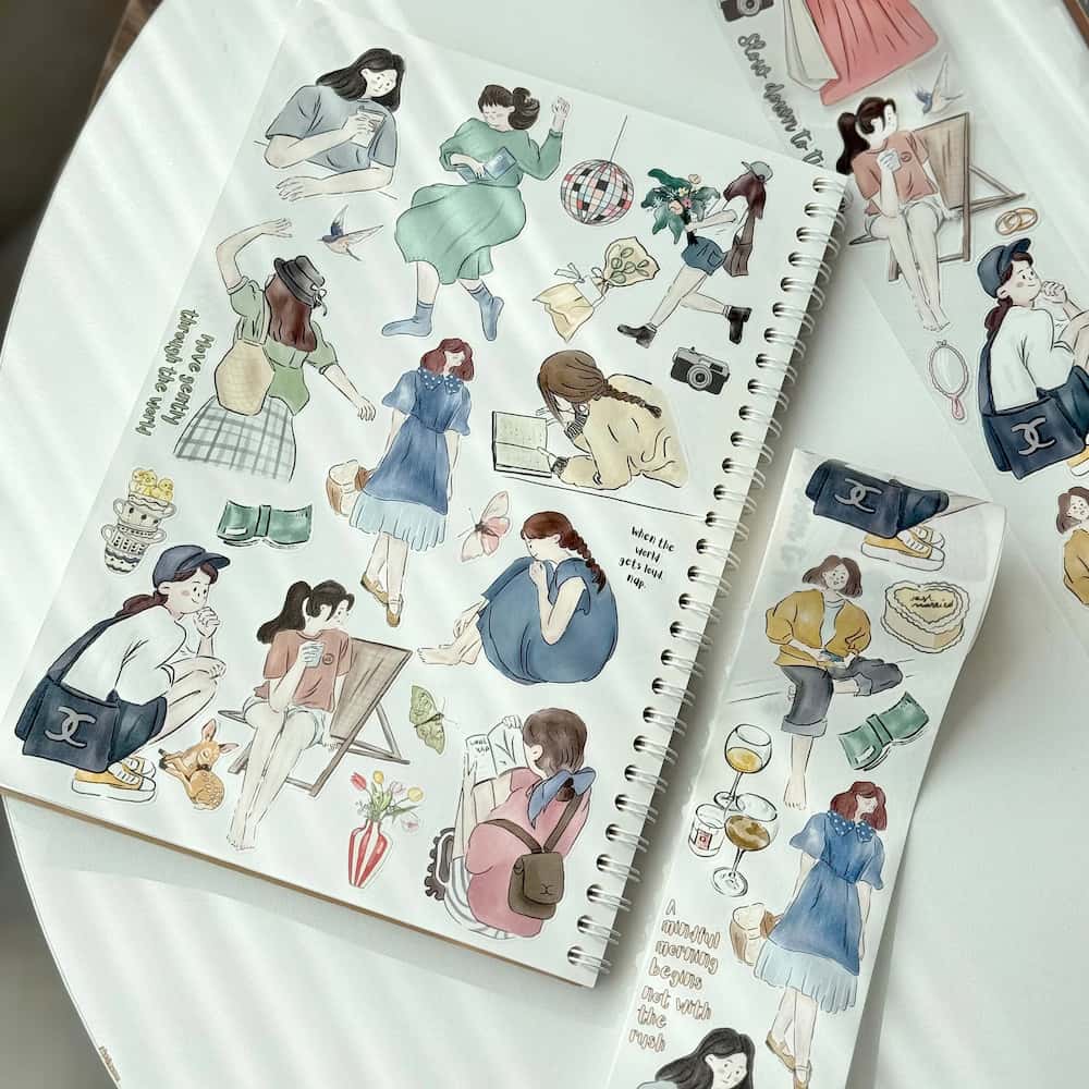 Sticker Pet Tape - Pre - cut - Letter to Myself - 60 mm - 3 - Washi Tape Shop - Tidformera