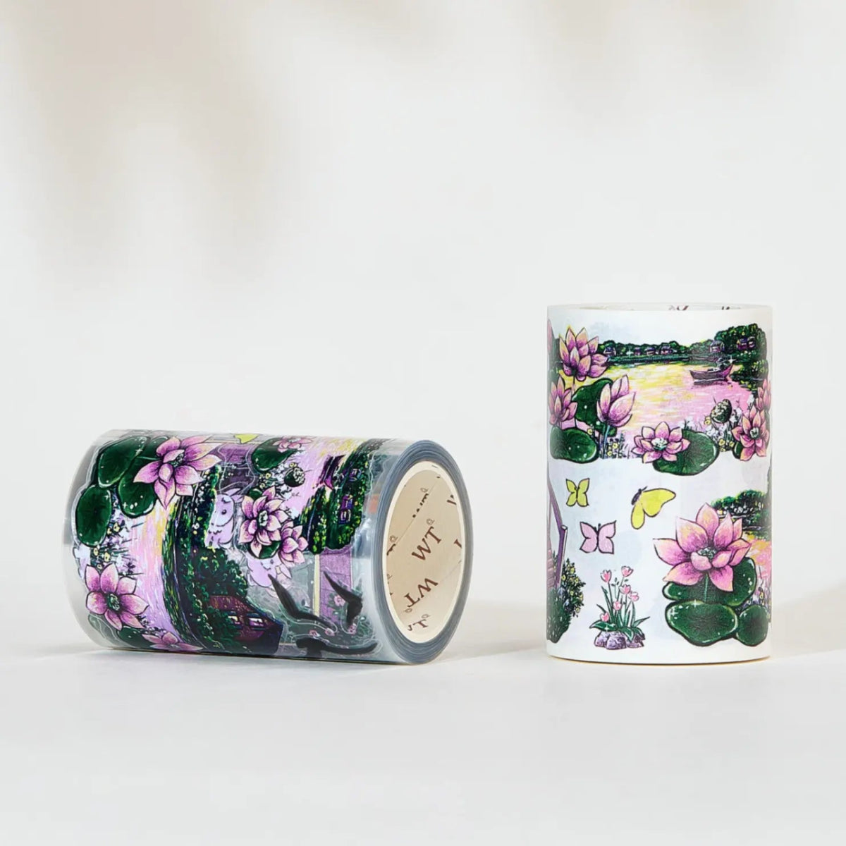 Sticker Pet Tape - Pre - cut - Lotus Saga - 70 mm - 4 - Washi Tape Shop - Tidformera