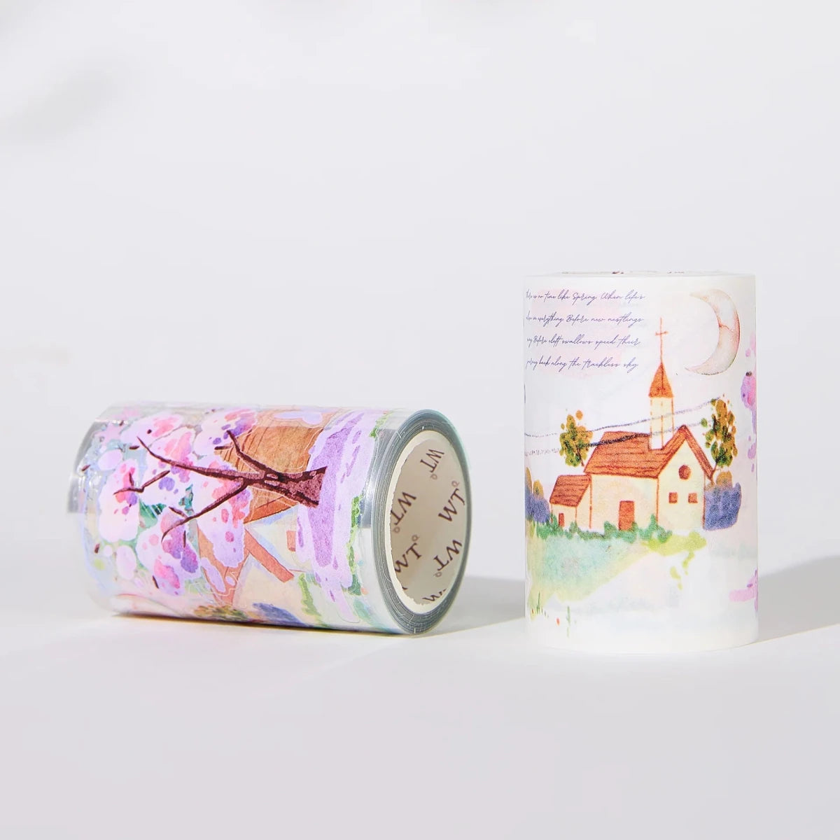 Sticker Pet Tape - Pre - cut - Misty Blush - 70 mm - 4 - Washi Tape Shop - Tidformera