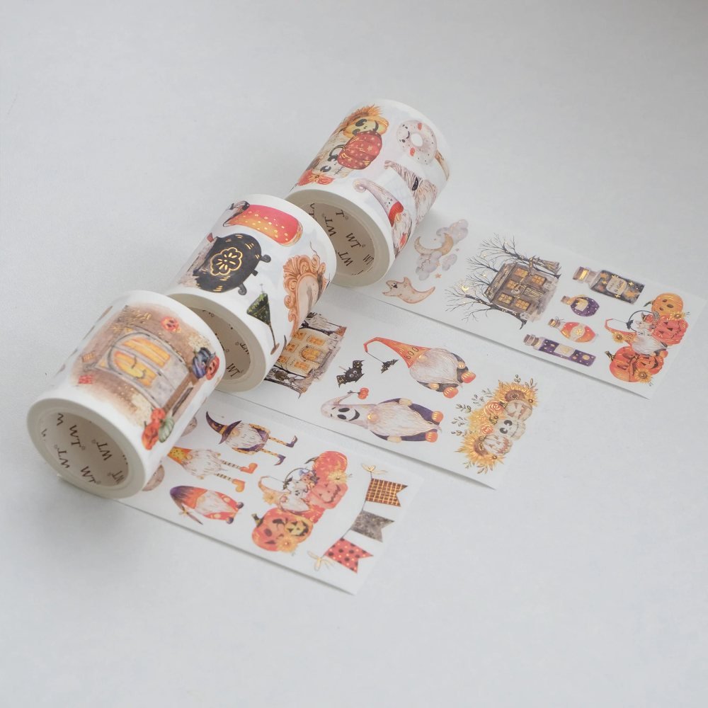 Sticker Set Washi Tape - Luminous Haunt - 3-pack - 3 - Washi Tape Shop - Tidformera