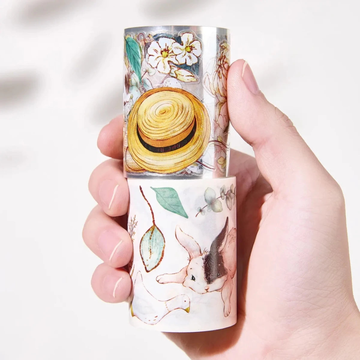 Sticker Washi Tape - Pre - cut - Clover Haze - 60 mm - 5 - Washi Tape Shop - Tidformera