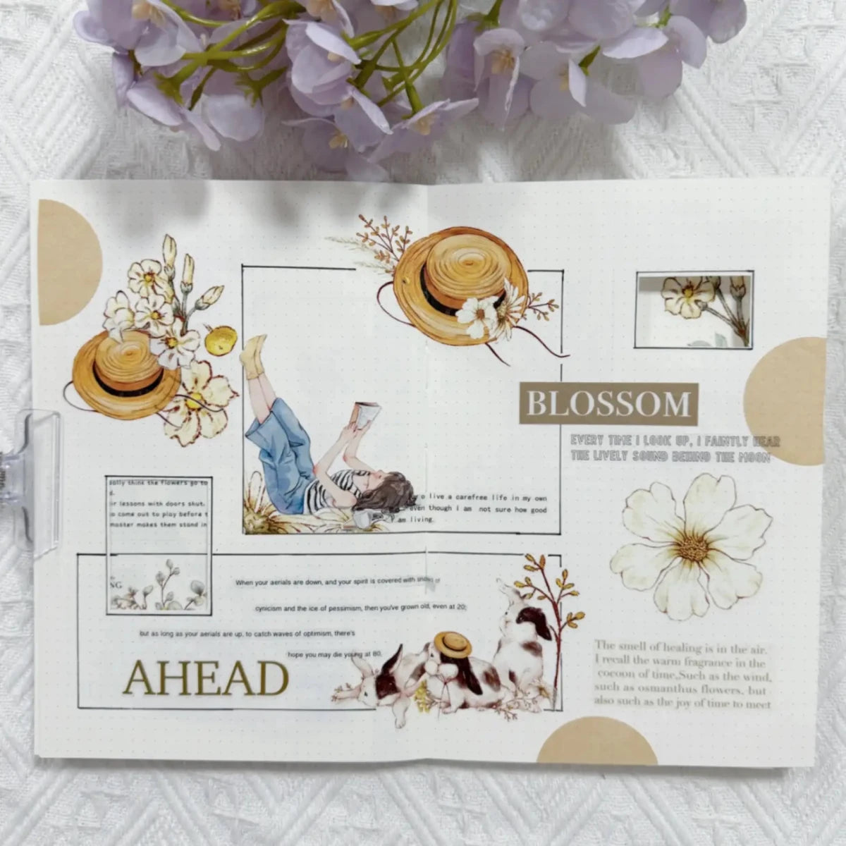 Sticker Washi Tape - Pre - cut - Clover Haze - 60 mm - 4 - Washi Tape Shop - Tidformera