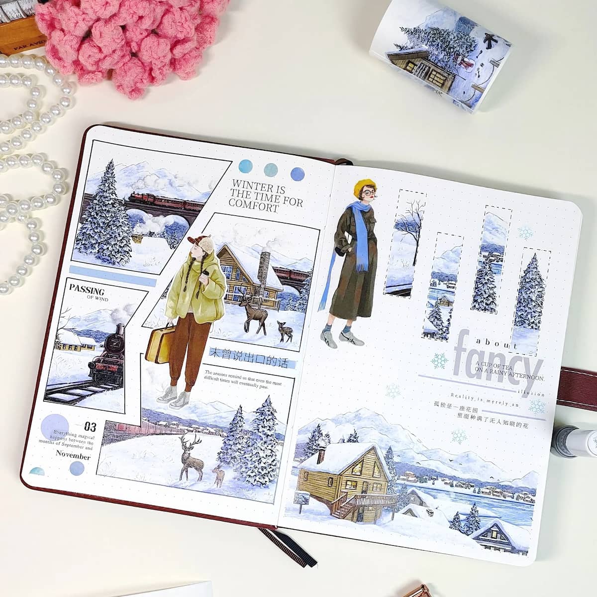 Sticker Washi Tape - Pre - cut - Frozen World - 70 mm - 3 - Washi Tape Shop - Tidformera