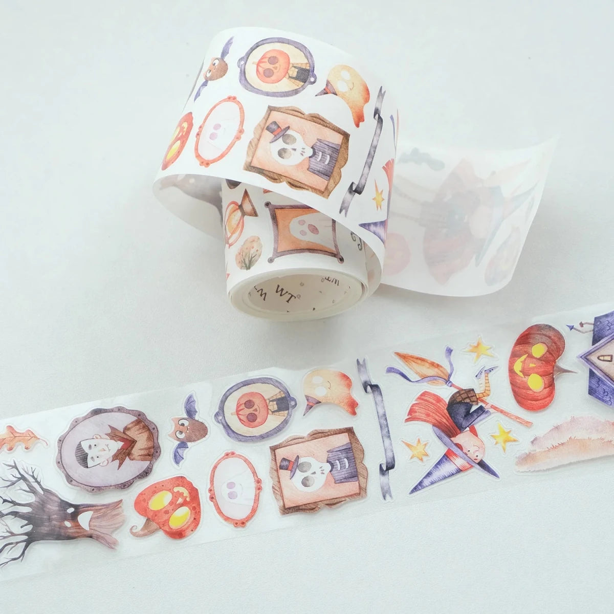 Sticker Washi Tape - Pre-cut - Ghoulish Gathering - 55 mm - 7 - Washi Tape Shop - Tidformera