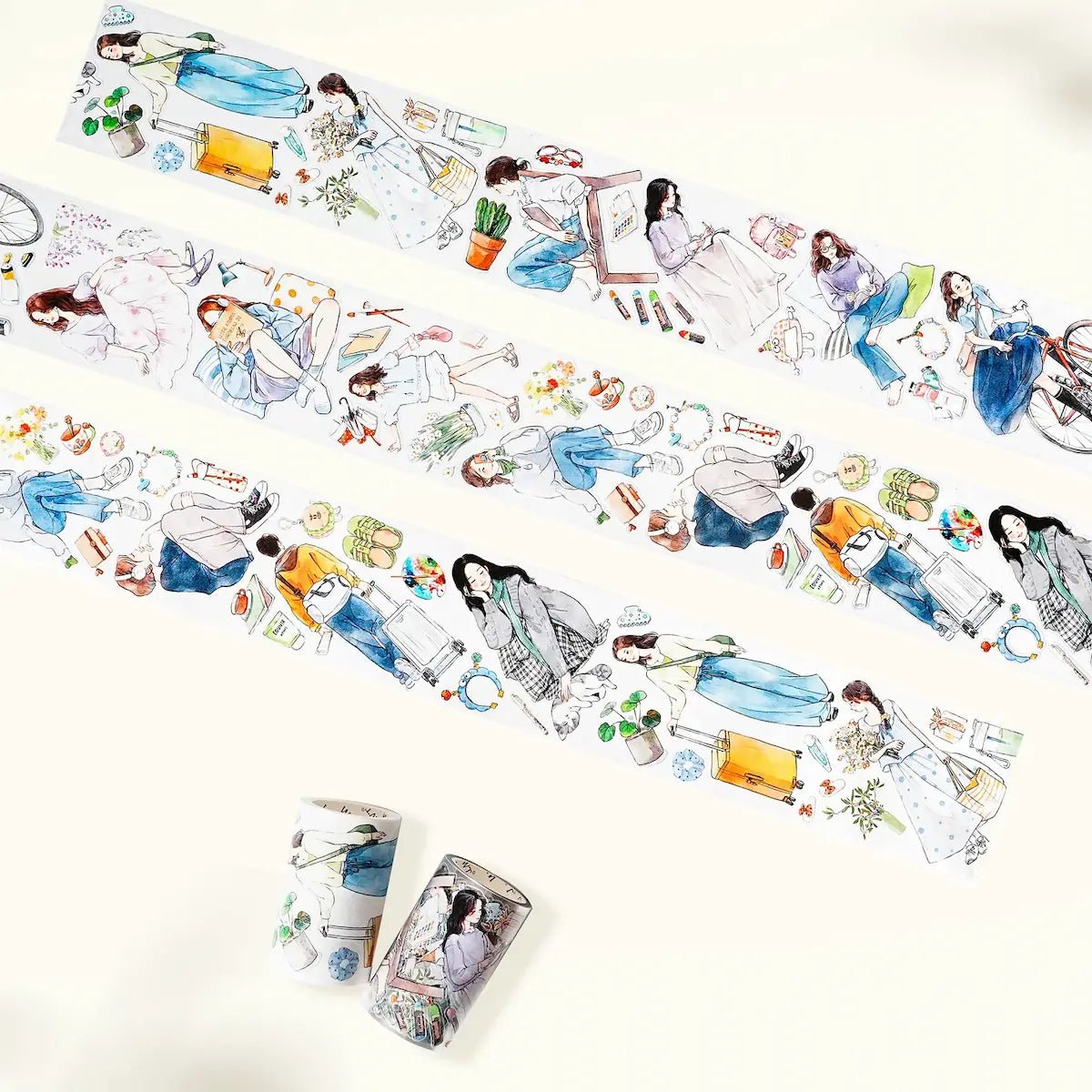 Sticker Washi Tape - Pre - cut - Hello Weekend - 70 mm - 4 - Washi Tape Shop - Tidformera