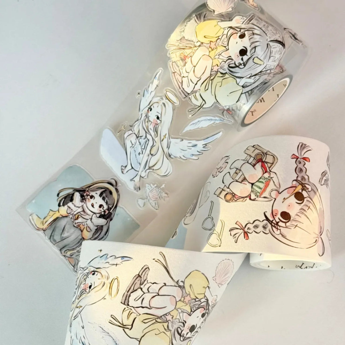 Sticker Washi Tape - Pre - cut - Honey Sprout - 65 mm - 6 - Washi Tape Shop - Tidformera