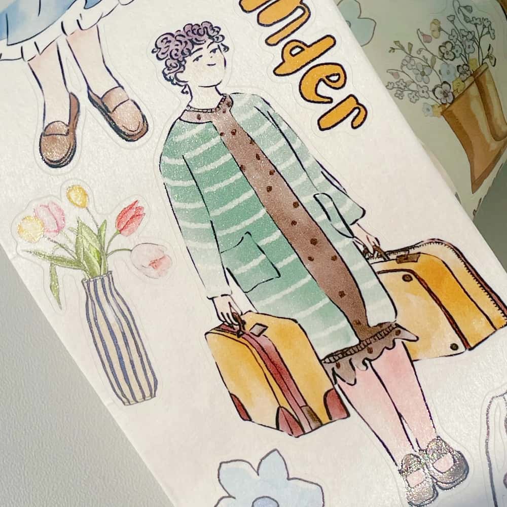 Sticker Washi Tape - Pre - cut - Me Time - 60 mm - 3 - Washi Tape Shop - Tidformera
