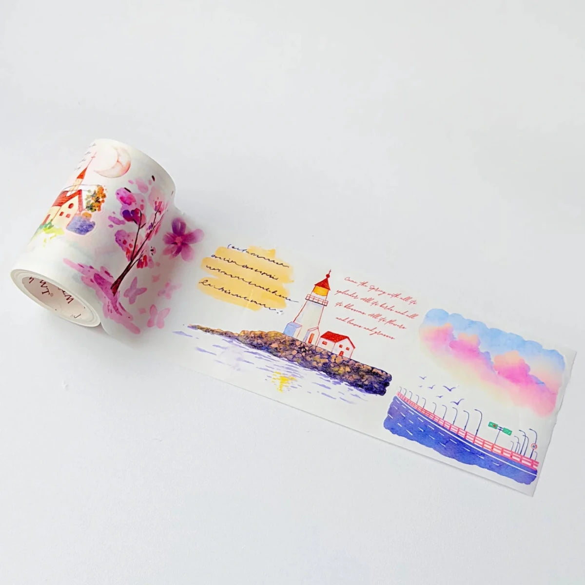 Sticker Washi Tape - Pre - cut - Misty Blush - 70 mm - 4 - Washi Tape Shop - Tidformera