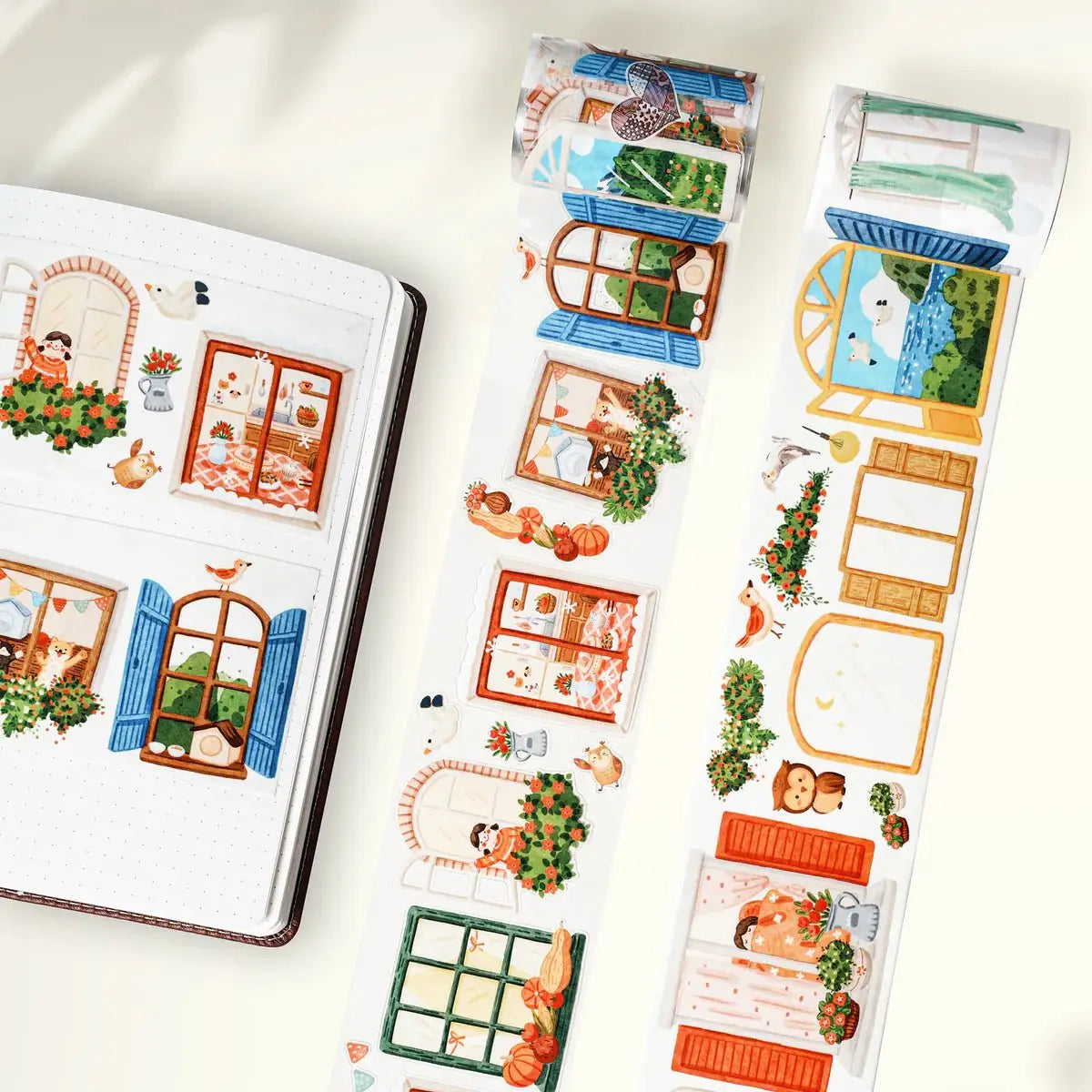 Sticker Washi Tape - Pre - cut - Pane & Simple - 70 mm - 4 - Washi Tape Shop - Tidformera
