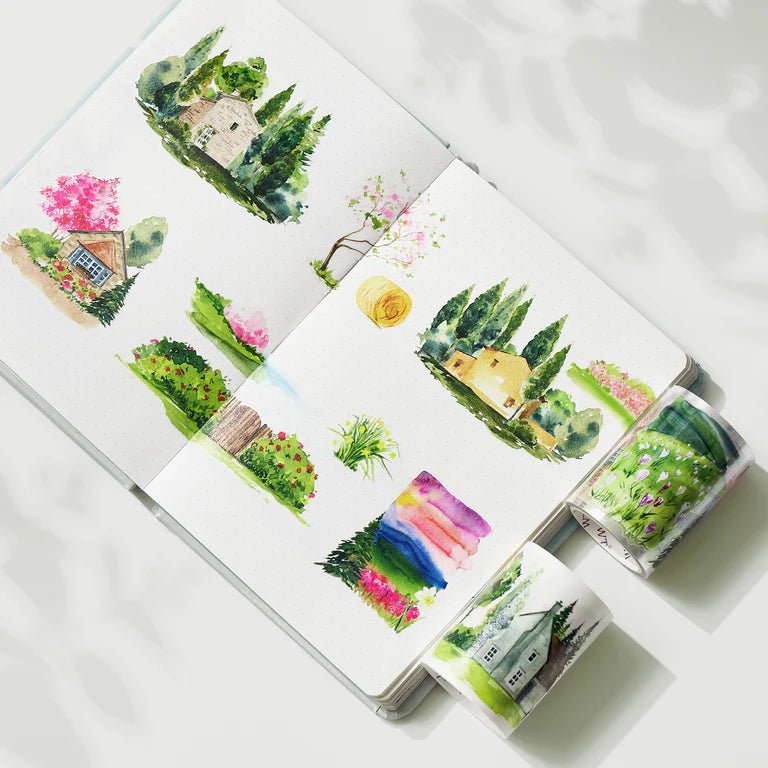 Sticker Washi Tape - Pre - cut - Spring Awakening - 60 mm - 4 - Washi Tape Shop - Tidformera