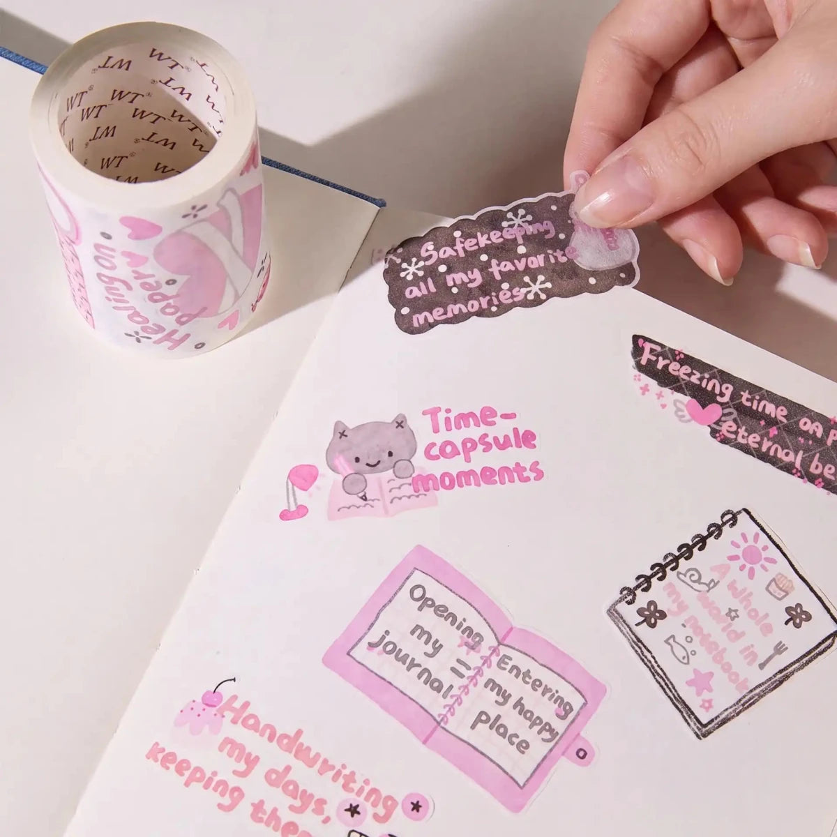 Sticker Washi Tape - Pre-cut - The Healing Mind - 60 mm - 2 - Washi Tape Shop - Tidformera