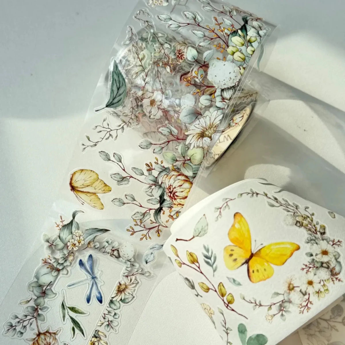 Sticker Washi Tape - Pre - cut - Zephyr Bloom - 60 mm - 8 - Washi Tape Shop - Tidformera