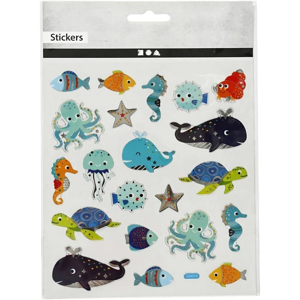 Stickers Creotime Djur - Havets djur - 2 - Creotime - Tidformera