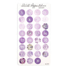Stickers - Date Dots - Purple - 1 - The Well-Appointed Desk - Tidformera