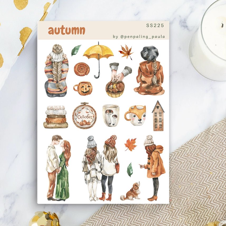 Stickers - Penpaling Paula - Autumn - 1 - Penpaling Paula - Tidformera