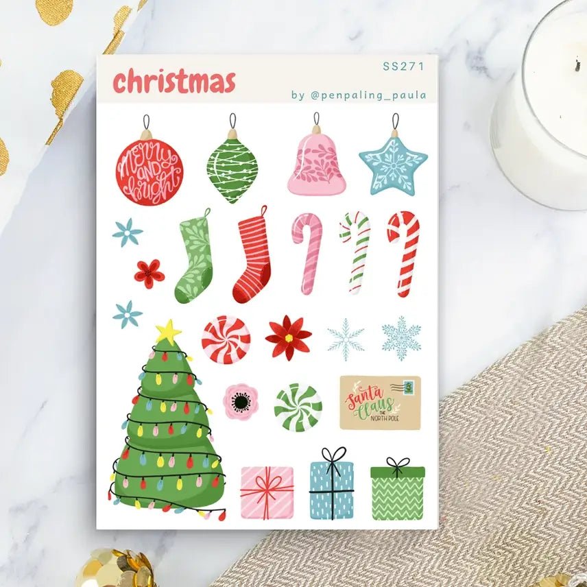 Stickers - Penpaling Paula - Christmas - 1 - Penpaling Paula - Tidformera