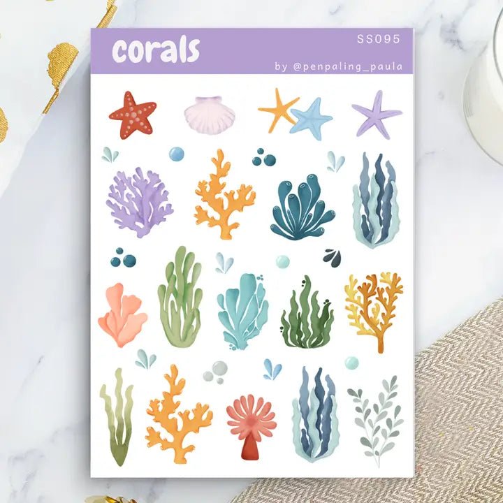 Stickers - Penpaling Paula - Corals - 1 - Penpaling Paula - Tidformera